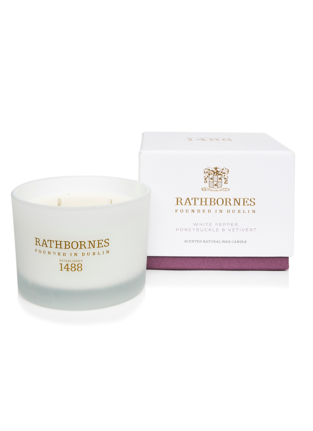 White Pepper, Honeysuckle & Vetivert Classic Candle